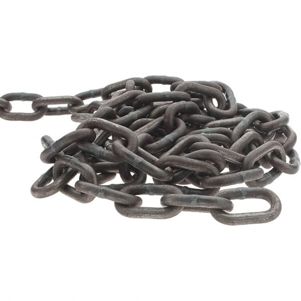 Peerless Chain - 1/4" Welded High Test Chain - 5,400 Lb Capacity, Grade 40, 134' Long, Hot Galvanized Finish - Exact Tooling