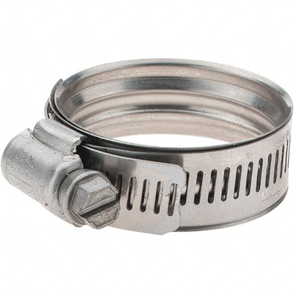 IDEAL TRIDON - SAE Size 24, 30 to 46mm Diam, Stainless Steel 360° Worm Drive Clamp - Exact Tooling