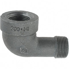Value Collection - Size 3/4", Class 300, Malleable Iron Black Pipe 90° Street Elbow - 300 psi, Threaded End Connection - Exact Tooling