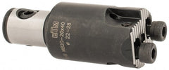 Iscar - 20mm Body Diam, Manual Single Cutter Boring Head - 22mm to 27.99mm Bore Diam - Exact Tooling