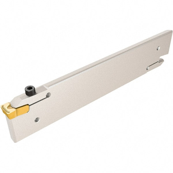 Iscar - 12.5 to 17.4mm Groove Width, 93mm Max Depth of Cut, Left Hand Cut, CGH Indexable Grooving Blade - TIGER Insert Style, Series Cut Grip - Exact Tooling