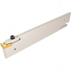 Iscar - 12.5 to 17.4mm Groove Width, 93mm Max Depth of Cut, Left Hand Cut, CGH Indexable Grooving Blade - TIGER Insert Style, Series Cut Grip - Exact Tooling