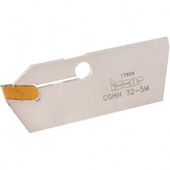 Iscar - 3.6 to 5mm Groove Width, 21mm Max Depth of Cut, Neutral Cut, CGHN Indexable Grooving Blade - Multiple Insert Styles, Series Cut Grip - Exact Tooling
