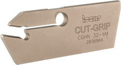 Iscar - 5.6 to 6.4mm Groove Width, 26mm Max Depth of Cut, Neutral Cut, CGHN Indexable Grooving Blade - Multiple Insert Styles, Series Cut Grip - Exact Tooling