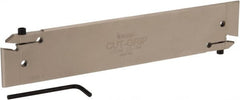 Iscar - 2.0709" Blade Height, 0.2913" Blade Width, 10.2362" OAL, Neutral Cut, Single End Indexable Cut-Off Blade - CGHN Blade - Exact Tooling