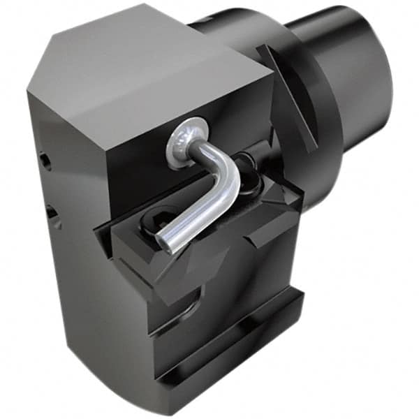 Iscar - Tool Block Style IM-TBU, 32mm Blade Height, Indexable Cutoff Blade Tool Block - 1.26" Shank Height, Through Coolant, Series ExchangeableHeads Iscar-Grip - Exact Tooling