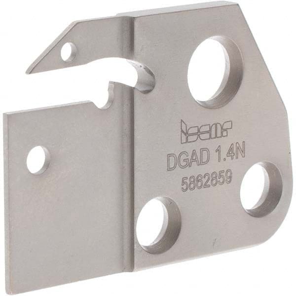 Iscar - 1.4mm Insert Width, Cutoff & Grooving Support Blade for Indexables - 1.1" Max Depth of Cut, 1mm Head Projection - Exact Tooling