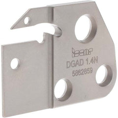 Iscar - 1.4mm Insert Width, Cutoff & Grooving Support Blade for Indexables - 1.1" Max Depth of Cut, 1mm Head Projection - Exact Tooling