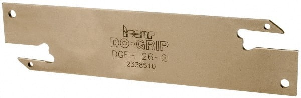 Iscar - 1.0236" Blade Height, 1/16" Blade Width, 4.3307" OAL, Neutral Cut, Double End Indexable Cut-Off Blade - DGFH Blade - Exact Tooling