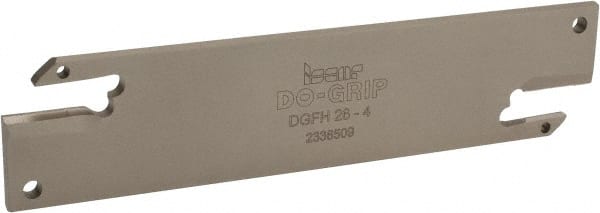 Iscar - 1.0236" Blade Height, 1/8" Blade Width, 4.3307" OAL, Neutral Cut, Double End Indexable Cut-Off Blade - DGFH Blade - Exact Tooling