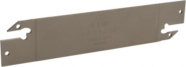 Iscar - 1.2598" Blade Height, 0.0709" Blade Width, 5.9055" OAL, Neutral Cut, Double End Indexable Cut-Off Blade - DGFH Blade - Exact Tooling