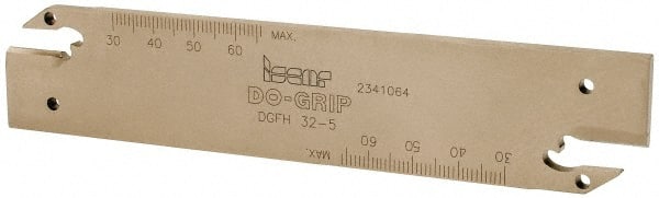 Iscar - 5" Groove Width, Neutral Cut, DGFH Indexable Grooving Blade - DGN-UT/UA, DGN-W, DGN/DGNC/DGNM-C, DGN/DGNM-J/JS/JT, DGR/L-C DGRC/LC-C, DGR/L-J/JS, GRIP, GRIP (Full Radius) Insert Style, Series Do-Grip & Heli-Grip - Exact Tooling