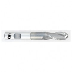 1/4" Dia. - 3-1/16" OAL - Bright HSS Co-Center Cut SE EM - 2 FL - Exact Tooling