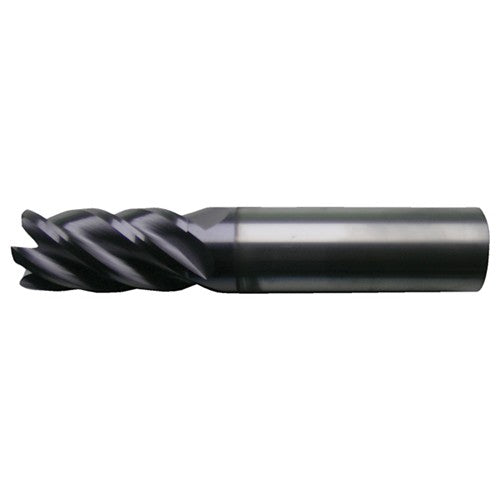 1″ × 1″ × 3″ × 6″ RHS / RHC Solid Carbide 5-Flute High-Performance End Mill for Ferrous Materials - TiAlN - Exact Tooling