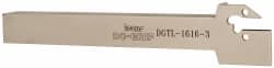 Iscar - DGT, Left Hand Cut, 1.38" Max Workpc Diam, DG. 1.., DG. 3.. Insert, Indexable Cutoff Toolholder - 16mm Shank Width, 16mm Shank Height, 150mm OAL - Exact Tooling