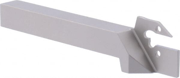 Iscar - 0.075" Min Groove Width, 4-1/2" OAL, Right Hand Indexable Grooving Cutoff Toolholder - 1/2" Shank Height x 1/2" Shank Width, DGT Toolholder Style, Series Do Grip - Exact Tooling