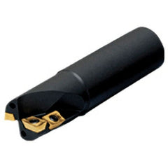 Iscar - 2" Cut Diam, 1.03" Max Depth of Cut, 1-1/4" Shank Diam, 5" OAL, Indexable Square Shoulder End Mill - AD.T 1505.. Inserts, Weldon Shank, 90° Lead Angle, Series Helimill - Exact Tooling