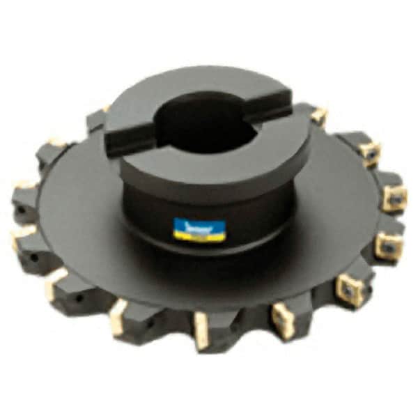Iscar - Shell Mount B Connection, 0.3543" Cutting Width, 63/64" Depth of Cut, 100mm Cutter Diam, 1-1/16" Hole Diam, 11 Tooth Indexable Slotting Cutter - FST Toolholder, Q/XPMT Insert - Exact Tooling