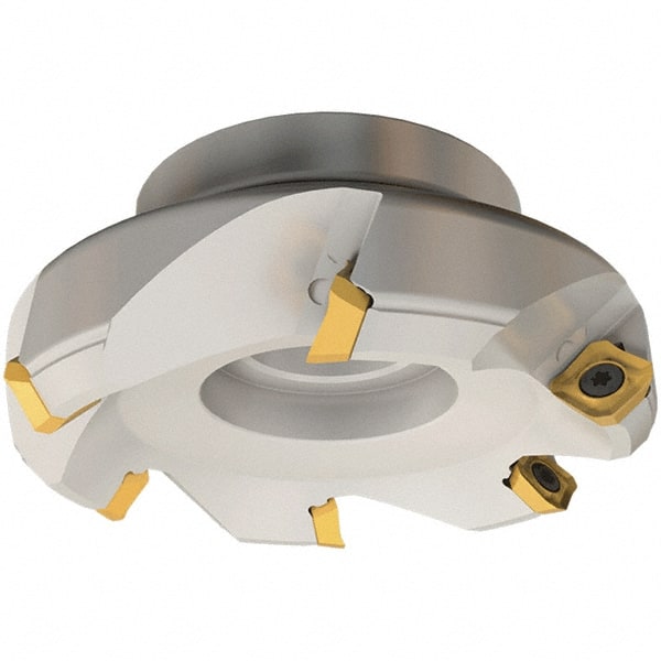 Iscar - 110mm Cut Diam, 32mm Arbor Hole, 6.5mm Max Depth of Cut, 45° Indexable Chamfer & Angle Face Mill - 6 Inserts, SE.. 12 Insert, Right Hand Cut, 6 Flutes, Series IscarMill - Exact Tooling