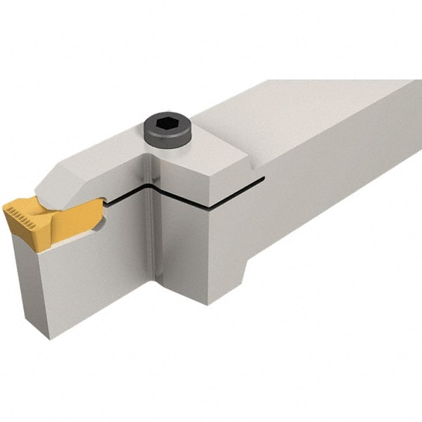 Iscar - GHD, External, Right Hand, 1-1/2" Max Depth of Cut, 0.512 to 0.685" Groove Width, Indexable Grooving Tool Holder - TIGER 1.. Insert Compatibility, 1-1/4" Shank Height, 1-1/4" Shank Width, 7" OAL - Exact Tooling