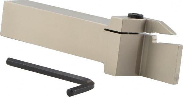 Iscar - GHD, External, Right Hand, 1.44" Max Depth of Cut, 0.275 to 0.326" Groove Width, Indexable Grooving Tool Holder - GDM.. 808, GI.. 8.. Insert Compatibility, 1-1/4" Shank Height, 1-1/4" Shank Width, 7" OAL - Exact Tooling