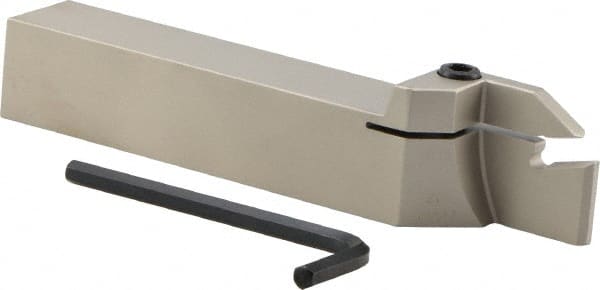 Iscar - External Thread, 1.18" Max Depth of Cut, 0.236" Min Groove Width, 6" OAL, Right Hand Indexable Grooving Cutoff Toolholder - 1" Shank Height x 1" Shank Width, GI.. Insert Style, GHG Toolholder Style, Series Cut Grip - Exact Tooling