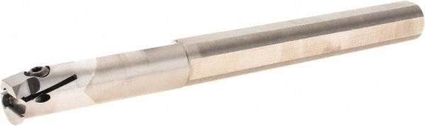 Iscar - GHIR, Internal, Right Hand, 0.177" Max Depth of Cut, 0.079 to 0.138" Groove Width, Indexable Grooving Tool Holder - GI.., TIPI 3.4MT Insert Compatibility, 3/4" Shank Width, 8" OAL, Through Coolant - Exact Tooling