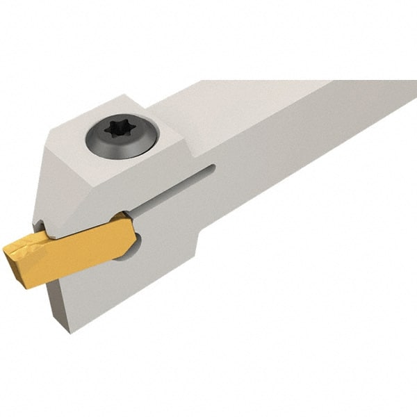 Iscar - GHM, External, Left Hand, 4.8mm Max Depth of Cut, 4mm Max Groove Width, Indexable Grooving Tool Holder - GI.. Insert Compatibility, 12mm Shank Height, 12mm Shank Width, 110mm OAL - Exact Tooling