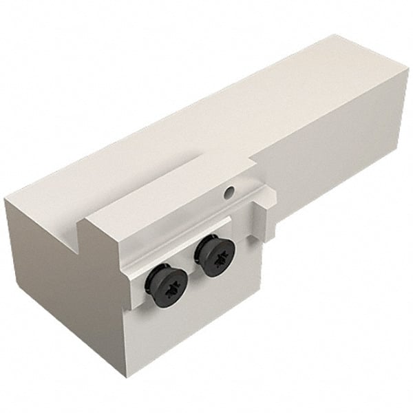 Iscar - HA, Left Hand, Indexable Grooving Tool Holder - 1-1/4" Shank Height, 1-1/4" Shank Width, 6.3" OAL, Through Coolant - Exact Tooling