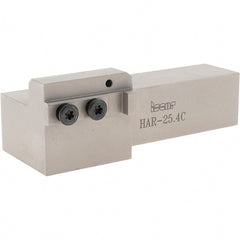Iscar - External Thread, 5-1/2" OAL, Right Hand Indexable Grooving Cutoff Toolholder - 1" Shank Height x 1" Shank Width, HAR Toolholder Style, Series Heliface - Exact Tooling