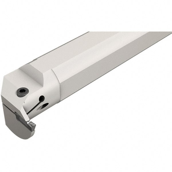 Iscar - HELII, Internal, Left Hand, 0.197" Max Depth of Cut, 0.118 to 1/8" Groove Width, Indexable Grooving Tool Holder - 3/4" Shank Width, 6-1/2" OAL, Through Coolant - Exact Tooling