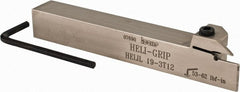 Iscar - HELI, External, Left Hand, 0.47" Max Depth of Cut, 0.118 to 1/8" Groove Width, Indexable Grooving Tool Holder - 3/4" Shank Height, 3/4" Shank Width, 5-1/2" OAL - Exact Tooling