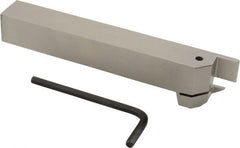 Iscar - HELI, External, Left Hand, 0.47" Max Depth of Cut, 0.157 to 3/16" Groove Width, Indexable Grooving Tool Holder - DG.. 4003, GRIP 4.. Insert Compatibility, 3/4" Shank Height, 3/4" Shank Width, 5-1/2" OAL - Exact Tooling