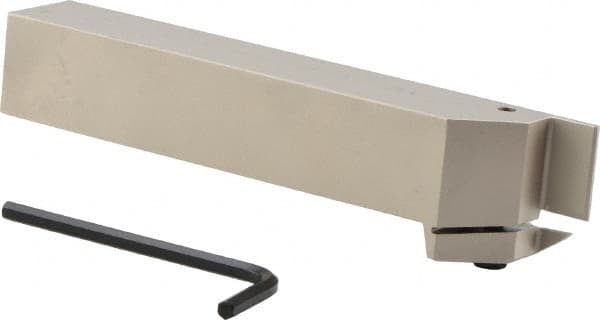 Iscar - HELI, External, Left Hand, 0.47" Max Depth of Cut, 0.118 to 1/8" Groove Width, Indexable Grooving Tool Holder - GRIP 3.., HGN 30.. Insert Compatibility, 1" Shank Height, 1" Shank Width, 6" OAL - Exact Tooling