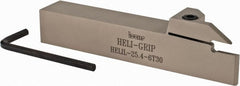 Iscar - HELI, External, Left Hand, 0.236 to 1/4" Groove Width, Indexable Grooving Tool Holder - DG.. 6303, GRIP 6.. Insert Compatibility, 1" Shank Height, 1" Shank Width, 6" OAL - Exact Tooling