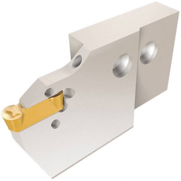 Iscar - 5mm Groove Width, 25mm Max Depth of Cut, Left Hand Cut, HFAE Indexable Grooving Blade - DGN/DGNC/DGNM-C, DGN/DGNM-J/JS/JT, DGN-UT/UA, DGN-W, GRIP, HFPR/L, HGPL Insert Style, Series Heliface - Exact Tooling