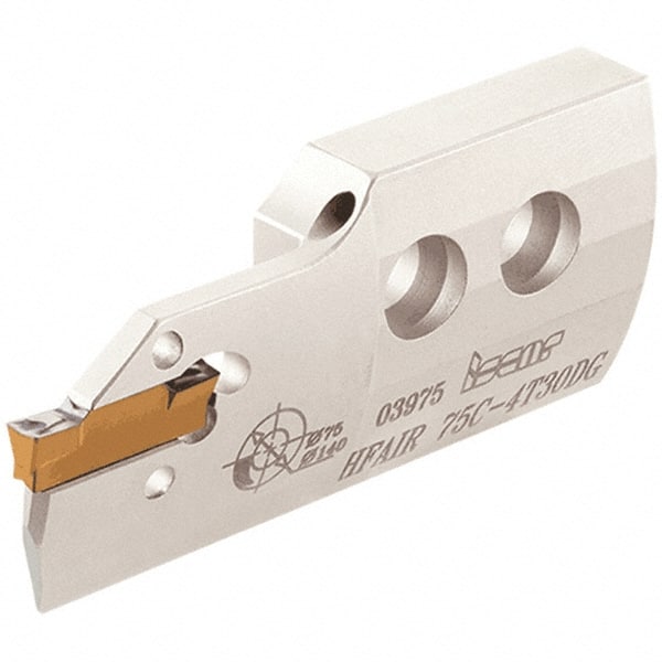 Iscar - 5mm Groove Width, 25mm Max Depth of Cut, Left Hand Cut, HFAI Indexable Grooving Blade - HFPR/L Insert Style, Series Heliface - Exact Tooling