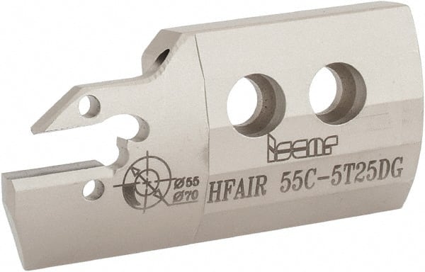 Iscar - 5mm Groove Width, 25mm Max Depth of Cut, Right Hand Cut, HFAI Indexable Grooving Blade - HFPR/L Insert Style, Series Heliface - Exact Tooling