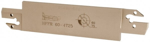 Iscar - 4mm Groove Width, 25mm Max Depth of Cut, Right Hand Cut, HFF Indexable Grooving Blade - HFPR/L 4004... Insert Style, Series Heliface - Exact Tooling