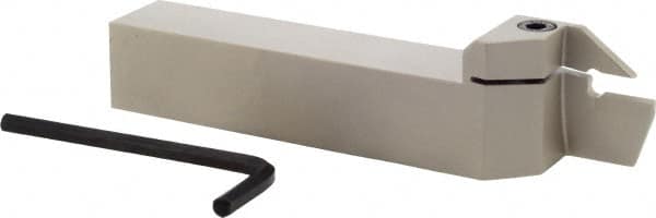 Iscar - HFH, External, Left Hand, 0.98" Max Depth of Cut, 0.157" Max Groove Width, Indexable Grooving Tool Holder - H.PL 40.. Insert Compatibility, 1" Shank Height, 1" Shank Width, 6" OAL - Exact Tooling