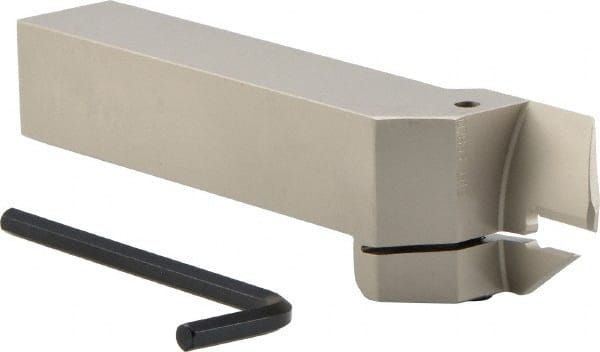 Iscar - HFH, External, Right Hand, 0.98" Max Depth of Cut, 0.157" Max Groove Width, Indexable Grooving Tool Holder - DGN 4.., GRIP 4.., HFPR 4004 Insert Compatibility, 1" Shank Height, 1" Shank Width, 6" OAL - Exact Tooling