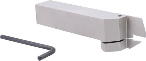 Iscar - HFH, External, Right Hand, 0.98" Max Depth of Cut, 0.157" Max Groove Width, Indexable Grooving Tool Holder - DGN 4.., GRIP 4.., HFPR 4004 Insert Compatibility, 1" Shank Height, 1" Shank Width, 6" OAL - Exact Tooling