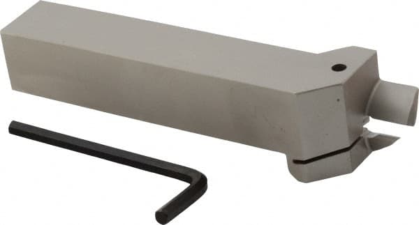 Iscar - HFH, External, Right Hand, 0.67" Max Depth of Cut, 0.236" Max Groove Width, Indexable Grooving Tool Holder - DGN 6303, GRIP 6.., HFPR 6004 Insert Compatibility, 1" Shank Height, 1" Shank Width, 6" OAL - Exact Tooling