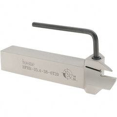 Iscar - HFH, External, Right Hand, 0.79" Max Depth of Cut, 0.236" Max Groove Width, Indexable Grooving Tool Holder - DGN 6303, GRIP 6.., HFPR 6004 Insert Compatibility, 1" Shank Height, 1" Shank Width, 6" OAL - Exact Tooling