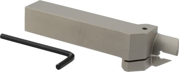 Iscar - HFH, External, Right Hand, 0.98" Max Depth of Cut, 0.157" Max Groove Width, Indexable Grooving Tool Holder - DGN 4.., GRIP 4.., HFPR 4004 Insert Compatibility, 1" Shank Height, 1" Shank Width, 6" OAL - Exact Tooling