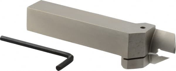 Iscar - HFH, External, Right Hand, 0.98" Max Depth of Cut, 0.157" Max Groove Width, Indexable Grooving Tool Holder - DGN 4.., GRIP 4.., HFPR 4004 Insert Compatibility, 1" Shank Height, 1" Shank Width, 6" OAL - Exact Tooling