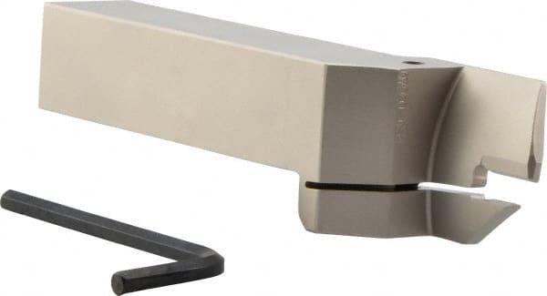 Iscar - HFH, External, Right Hand, 1.26" Max Depth of Cut, 0.197" Max Groove Width, Indexable Grooving Tool Holder - DGN.., GRIP 50.., HFPR 5004 Insert Compatibility, 1" Shank Height, 1" Shank Width, 6" OAL - Exact Tooling