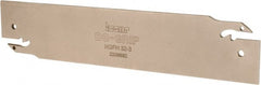 Iscar - 1.2598" Blade Height, 0.0945" Blade Width, 5.9055" OAL, Neutral Cut, Double End Indexable Cut-Off Blade - HGFH Blade - Exact Tooling
