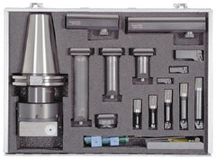 ETM - 3.15 Inch Body Diameter, Manual Single Cutter Boring Head - 0.24 to 8.66 Inch Bore Diameter, Integral Shank, Modular Connection Shank, MB50 - Exact Tooling