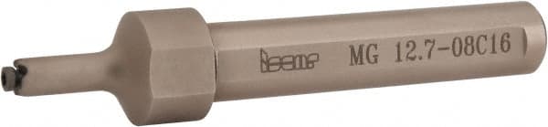 Iscar - MG, Internal, Right Hand, 0.059" Max Depth of Cut, 0.02 to 0.118" Groove Width, Indexable Grooving Tool Holder - GIQR/L 8 Insert Compatibility, 1/2" Shank Width, 3.62" OAL, Through Coolant - Exact Tooling